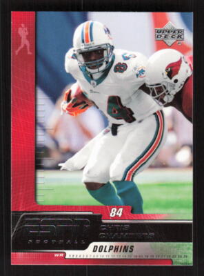 2005 Upper Deck ESPN #52 Chris Chambers Miami Dolphins