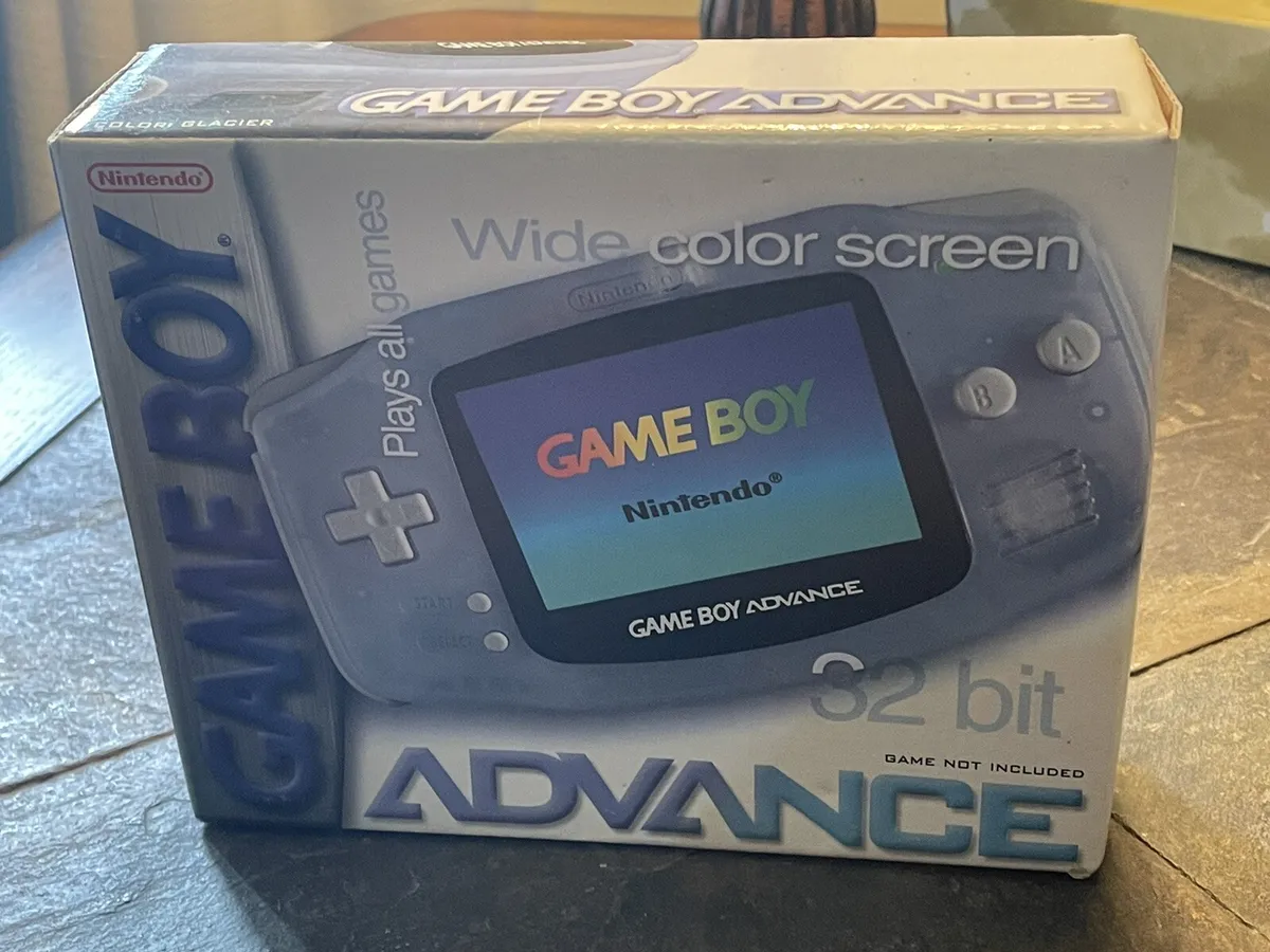 SEALED Nintendo Gameboy Advance System 32 Bit Model No. AGB-001 Glacier  Color eBay