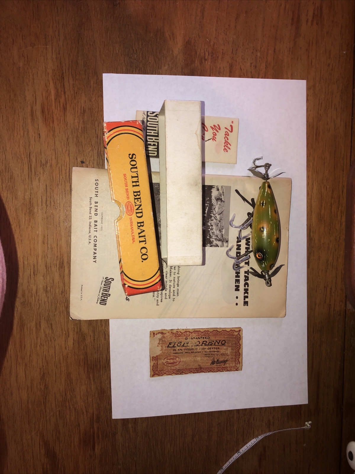 South Bend SurfOreno 963 Frog In Box With Box Insert And Vintage