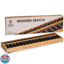 Yellow Mountain Imports Vintage Style Wooden Abacus - 13.9 Inches (35.3 Centi
