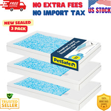 PetSafe ScoopFree Crystal Disposable Cat Litter Trays, Fresh Scent, Pack of 3