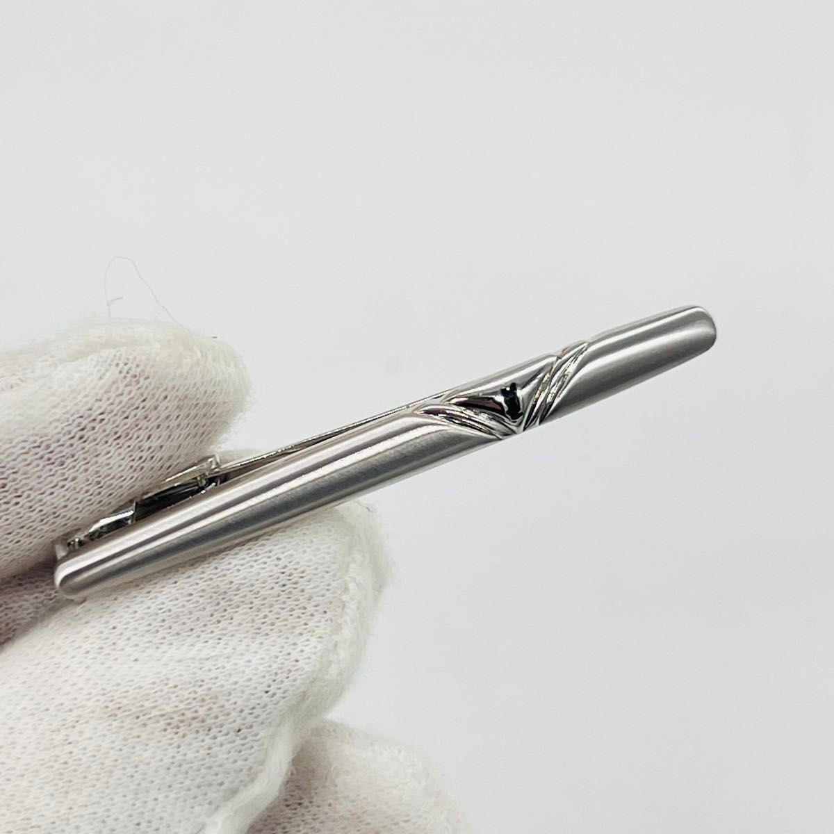 Yves Saint Laurent Yves Saint Laurent logo tie pin cufflinks silver metal thumbnail 7