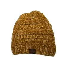 C.C Exclusives Knit Beanie In Gold