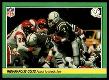 1984 FLEER TEAM ACTION ABOUT TO BREAK FREE (OFFENSE) B INDIANA HOOSIERS #3