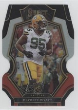 2022 Panini Select Premier Level Black & Red Prizm Die-Cut Devonte Wyatt 17ht