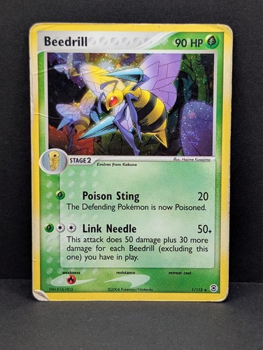 Beedrill 1/112 FireRed & LeafGreen Holo Rare Pokemon TCG Nintedno DMG