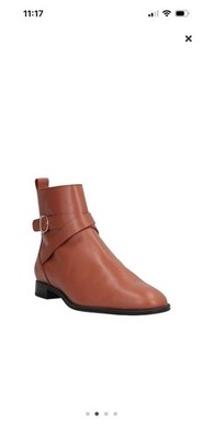 Tod's Women's Brown Leather Boots Size EU 37.5/7.5 US Made In Italy Ankle Boots