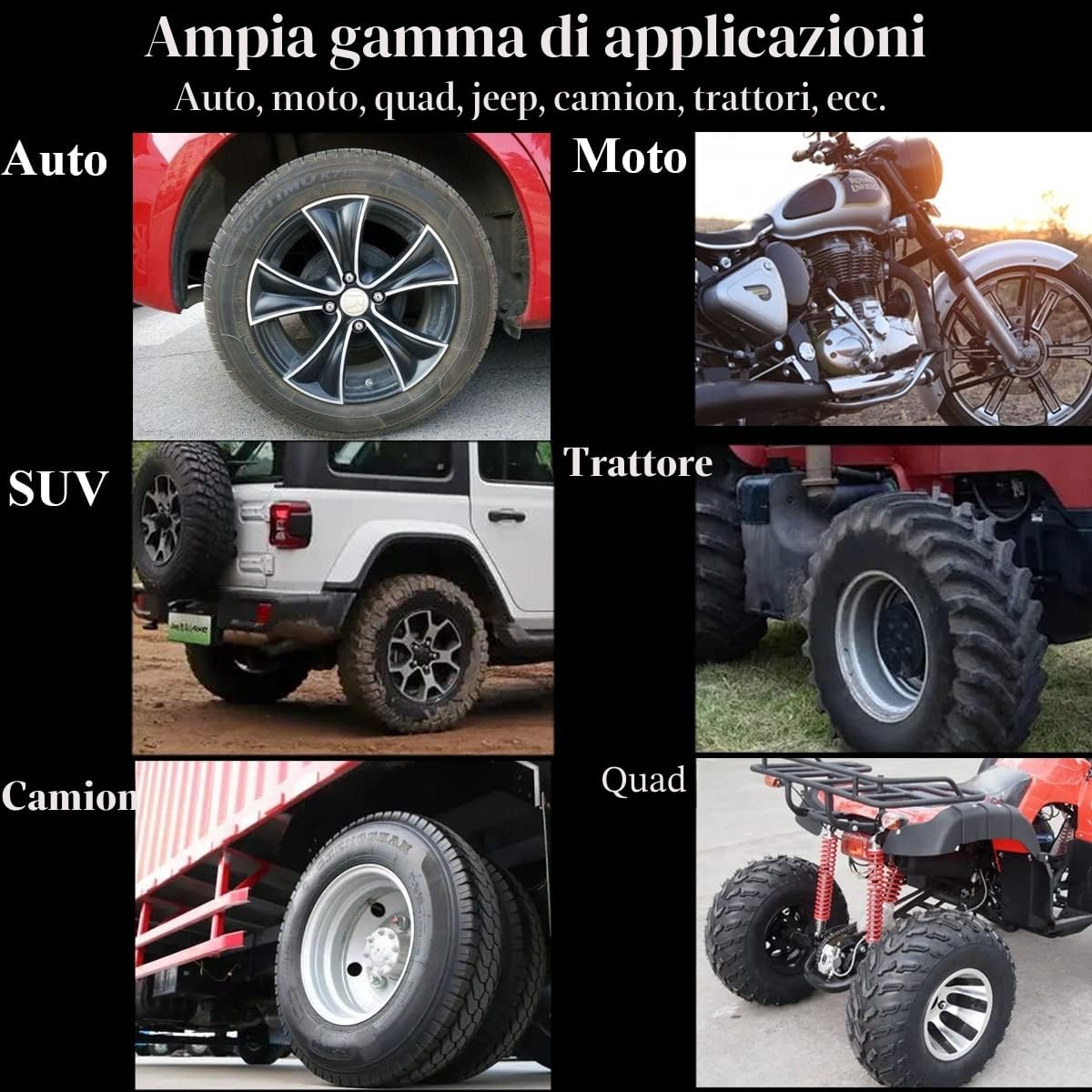 Kit Riparazione Pneumatici Auto e Moto 70 Pezzi Ripara Gomme Attrezzi per Emerge - Miniatura 14