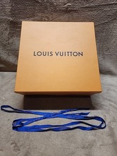 Louis Vuitton Authentic Large Orange EMPTY Gift Box 14  x14  x6  w 96" Ribbon