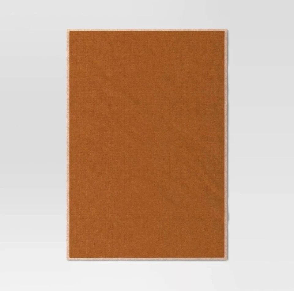 The Cozy Collection Acogedor Imitación Cachemira Tejido Tiro Camel - Umbral Diseñado Nuevo Con Etiquetas Foto 3 de 4