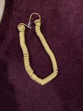 Vintage YELLOW Phone Cord Landline Curly Cable For Wall Phone Handset NEW 