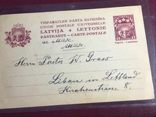 LETTLAND, LATWIJA  GA Postkarte nicht gelaufen
