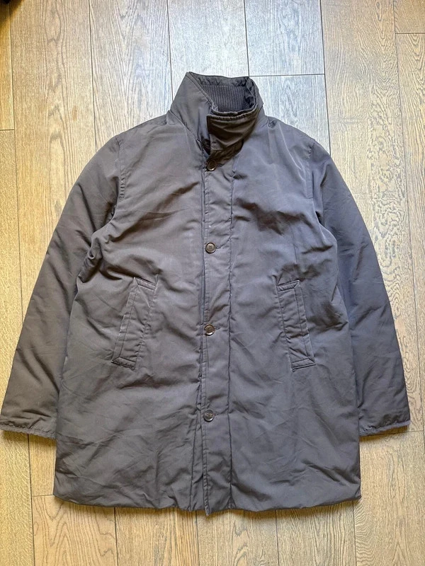 Moncler Vintage Piumino Lungo Marrone Uomo Autentica - Imbottito Caldo Elegante - Imagen 4 de 4