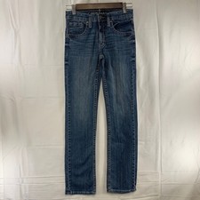 Cody James Jeans Boys 12 Blue Straight Leg Western Denim Adjustable Waist