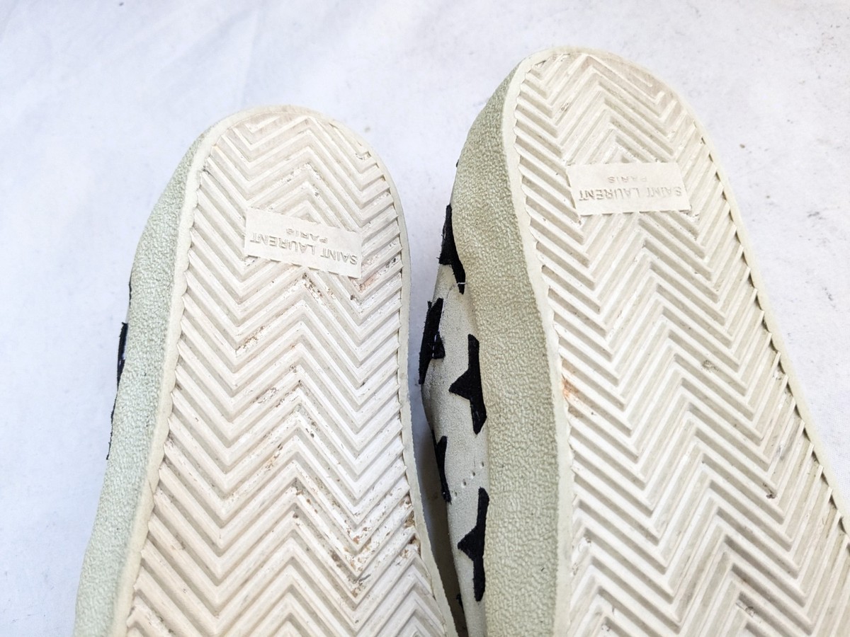 Saint Laurent Paris Stars Sneakers Men 8 41 Canvas Leather SL/06 Saint Laurent Paris Stars Sneakers Men 8 41 Canvas Leather SL/06