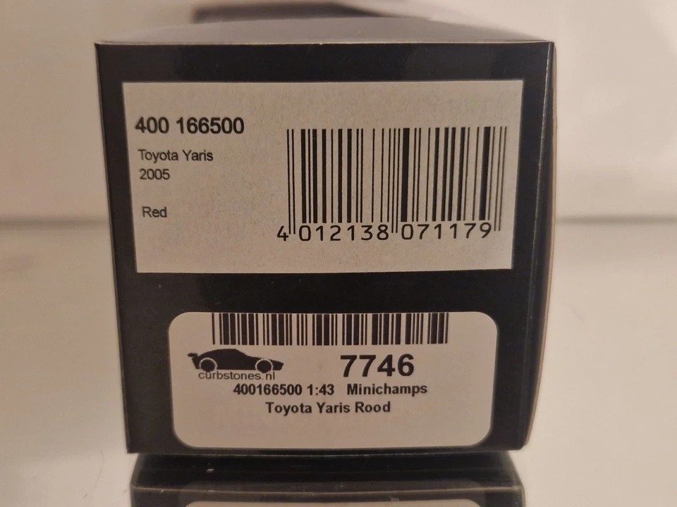 Minichamps Red Toyota Yaris 2005 1/43 Minicar - Image 2 of 4