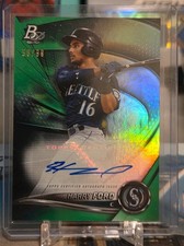 2022 Bowman Platinum Harry Ford Top Prospect Auto Green #/99 - Nationals
