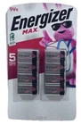 8 Energizer MAX 9V Alkaline Batteries 8 - Pcs. In Sealed Pack Exp: 12/2029