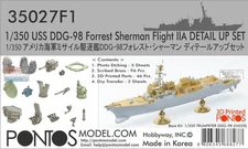 PONF35027 1:350 Pontos Model Detail Up Set - USS Forrest Sherman DDG-98 Arleigh