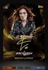 Topps WWE Slam Backlash Becky Lynch 373cc Iconic {DIGITAL}