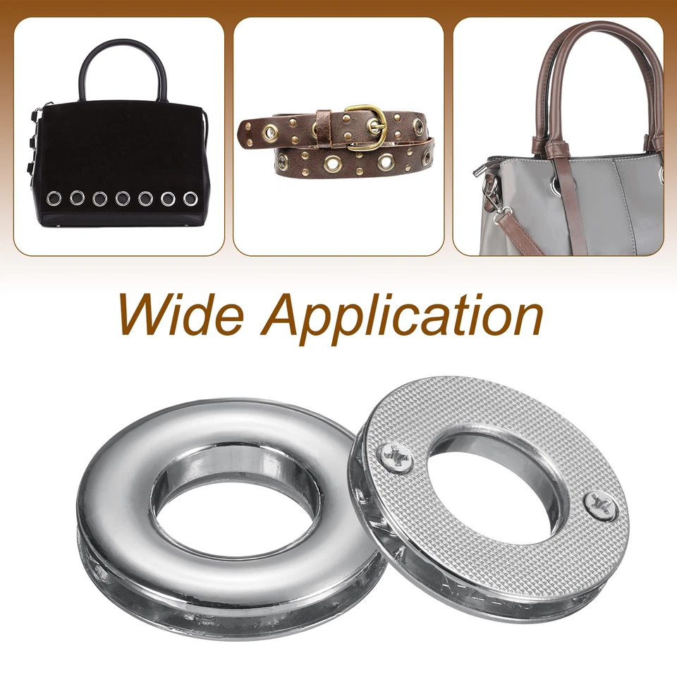 Винтовые люверсы для штор из цинкового сплава 3/4 дюйма (17,4 мм), серебристые 4 шт. - Изображение 4 из 4