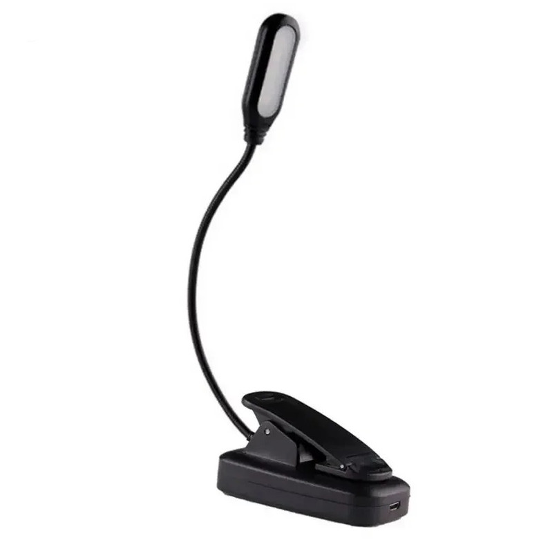 Mini LED Book Light Clip On Reading Lamp Flexible Adjustable Desk Night Light