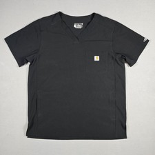 Carhartt Black Force Cross-Flex V-Neck Men's Modern Fit Large Scrub Top Shirt