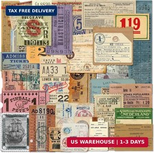 PRSTINCOL 100Pcs Vintage Sticker Pack - Scrapbooking Supplies  Junk Journal Acc