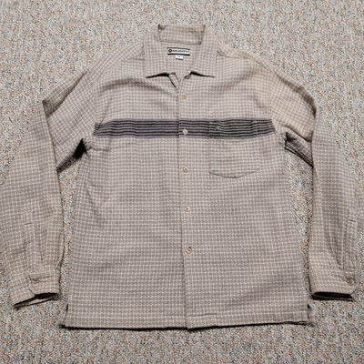 #ad Vintage Rusty Shirt Small Button Up Long Sleeve Grunge Surf Skate Streetwear 90s $49.97