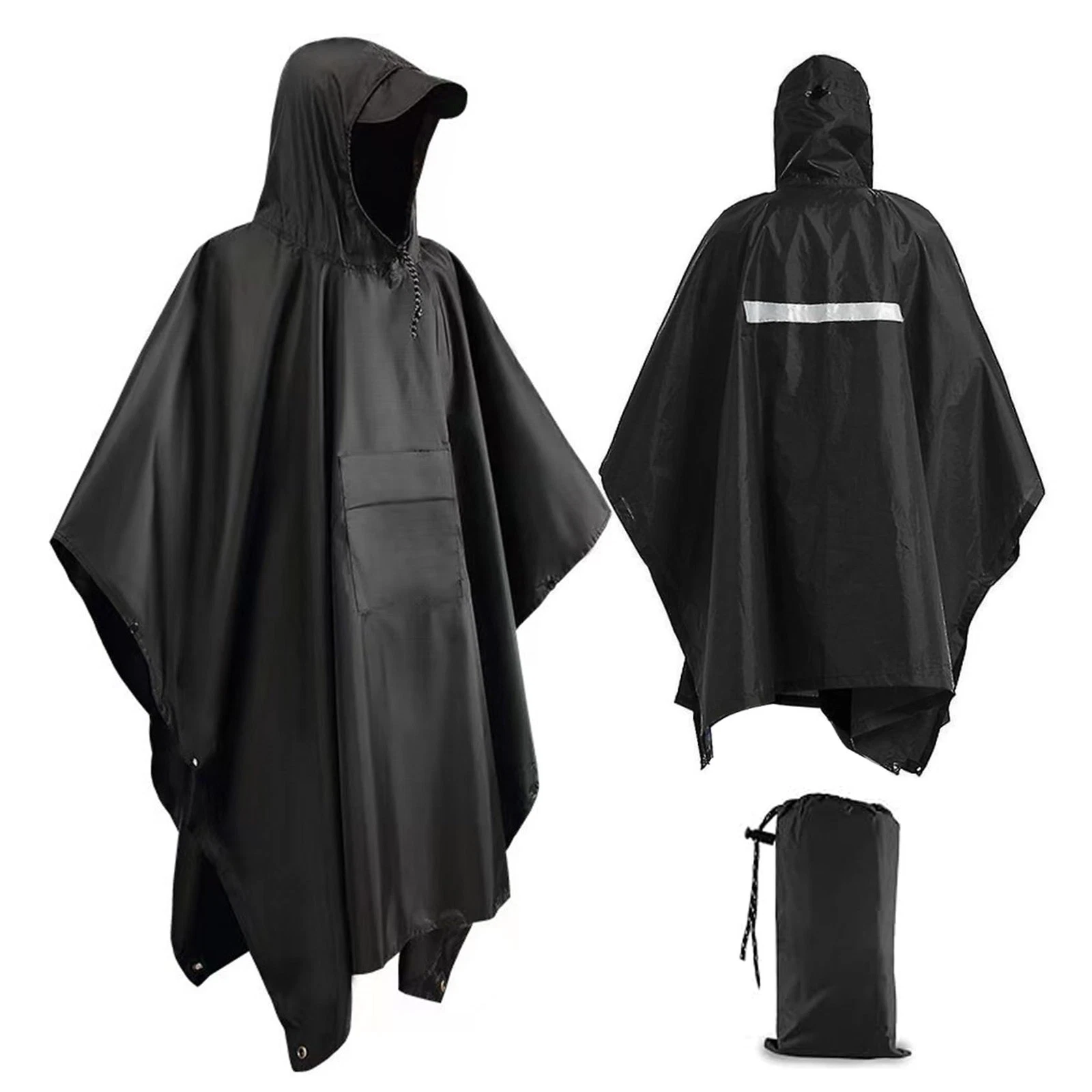Rain Ponchos For Adults Women And Men, Waterproof Rain Coat Jacket With Hood,...