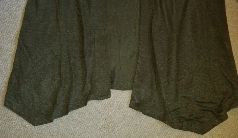 Suéter Mujer-J JILL-LOVE LINO-verde 100% lino tejido conjunto doble cárdigan/tanque-1X Foto 3 de 4