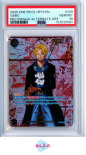 SABO RED MANGA ALTERNATE  ART ONE PIECE OP13- CARRYING ON HIS WILL  2025 120 PSA 10