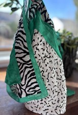 RARE VINTAGE Albert Nipon for Collection XIIX Ltd silk scarf with a green border