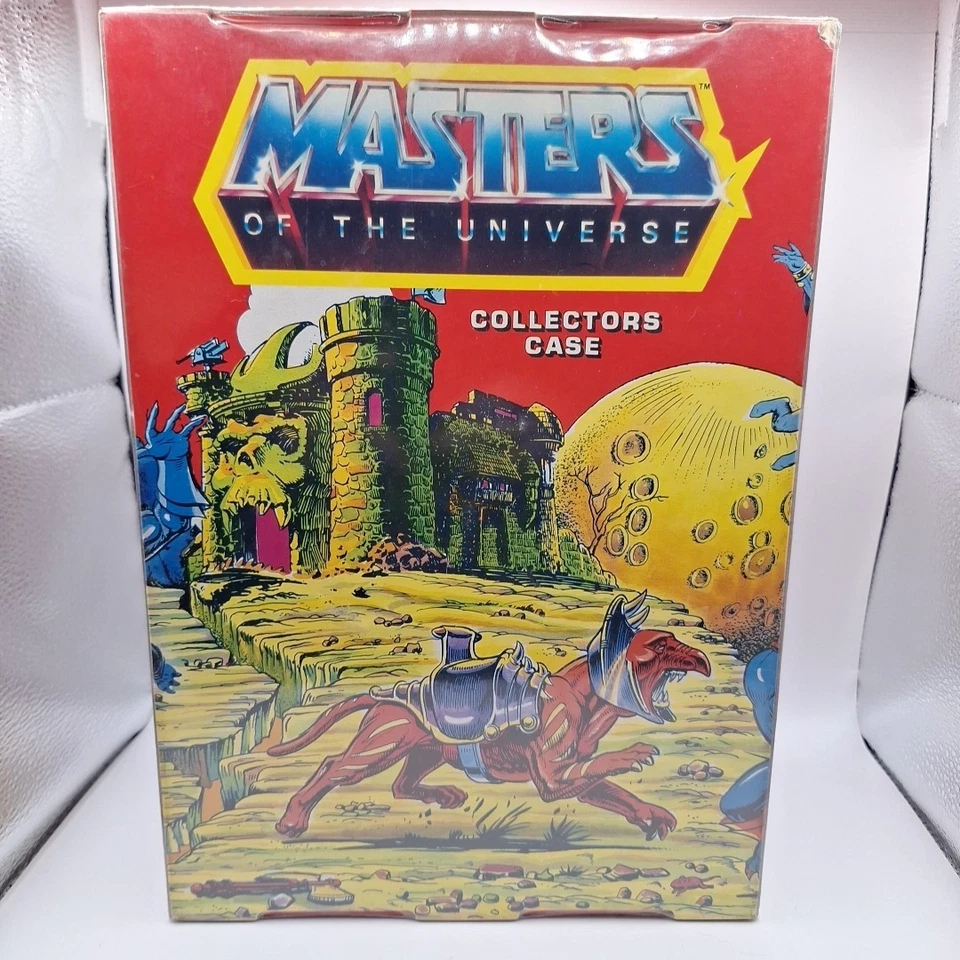 Lote de figuras de acción y estuche de transporte originales de He-Man Motu Masters of the Universe de colección Foto 4 de 4