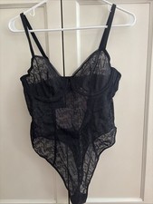 NEW - Savage Fenty by Rihanna Underwire Teddy Black Signature bodysuit
