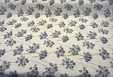 Sunbrella Stem Denim Blue Performance Outdoor Upholstery Fabric By the yard