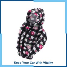 Universal Hoodie Style Black White Pink Gear Shift Knob Covers Polyester