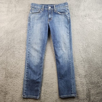 Levi's 511 Jeans Mens 30x30 Blue Slim Straight Low Rise Light Wash Stretch Denim