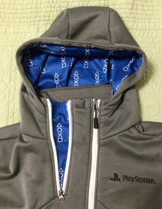 SONY PLAYSTATION JACKET, Rare Logo Video Game Lightweight Authentic Coat Sz SM