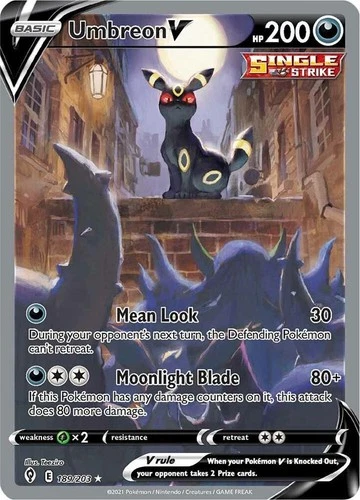 Umbreon V (Full Art) 189/203 SWSH07: Evolving Skies Holo