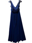 Bill Levkoff Women Chiffon Sleeveless Bridesmaid Gown Dress Navy 8 Fully Lined