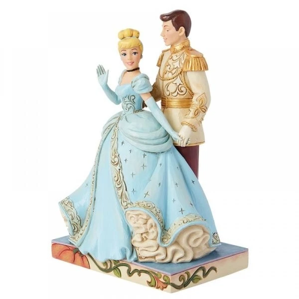 Enesco Disney Jim Shore Cinderella & Prince  Cenerentola e il Principe 6015016 - Immagine 3 di 4