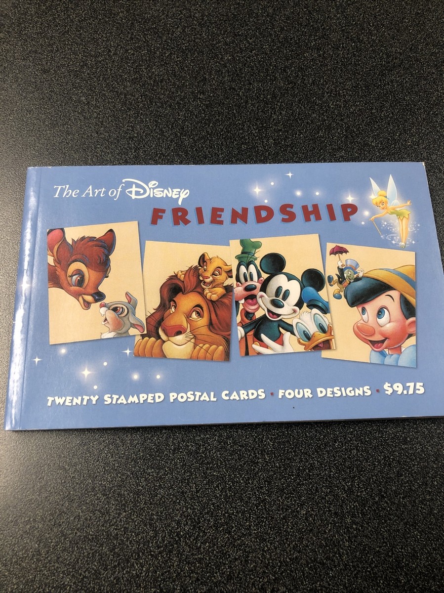 US # UX 407-410 Art of Disney Friendship 20 Stamped Postal Cards 4