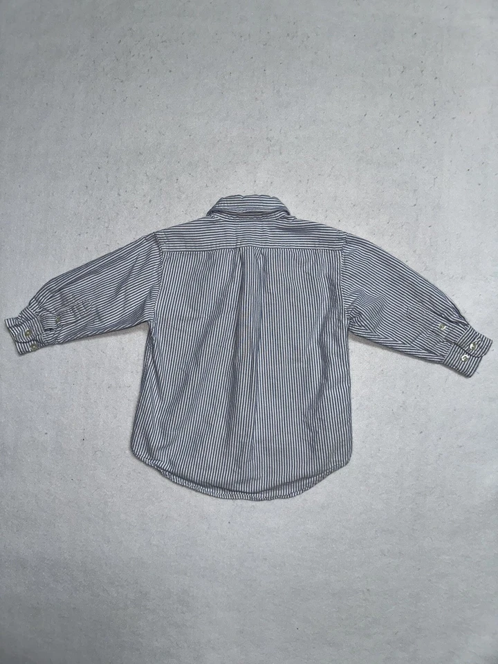 Mickey Mouse Disney XS Boys Striped Button Down Shirt - Image 4 of 4