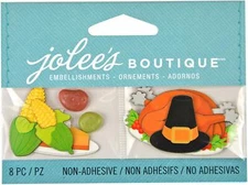 Jolee's Boutique Scrapbooking Embellishments, Thanksgiving Feast Turkey Pumpkin