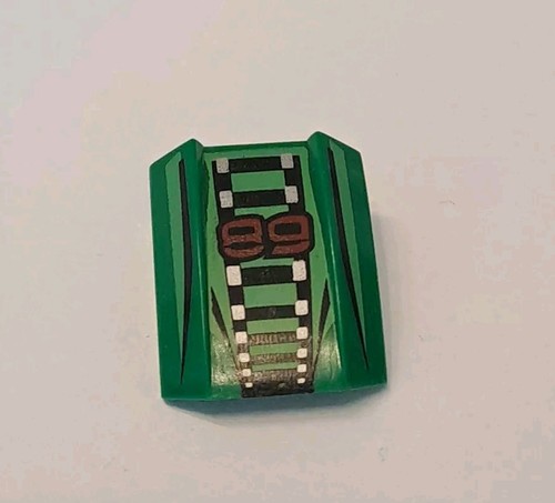 LEGO®2x2 Bogenstein Motorhaube bedruckt (30602pb020) Grün