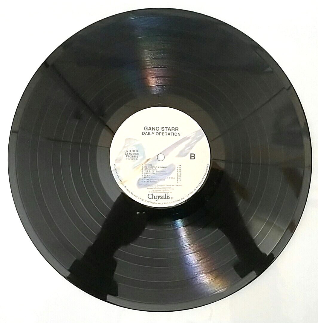 LP) Gang Starr ‎– Daily Operation, US OG Press, F1-21910, Album