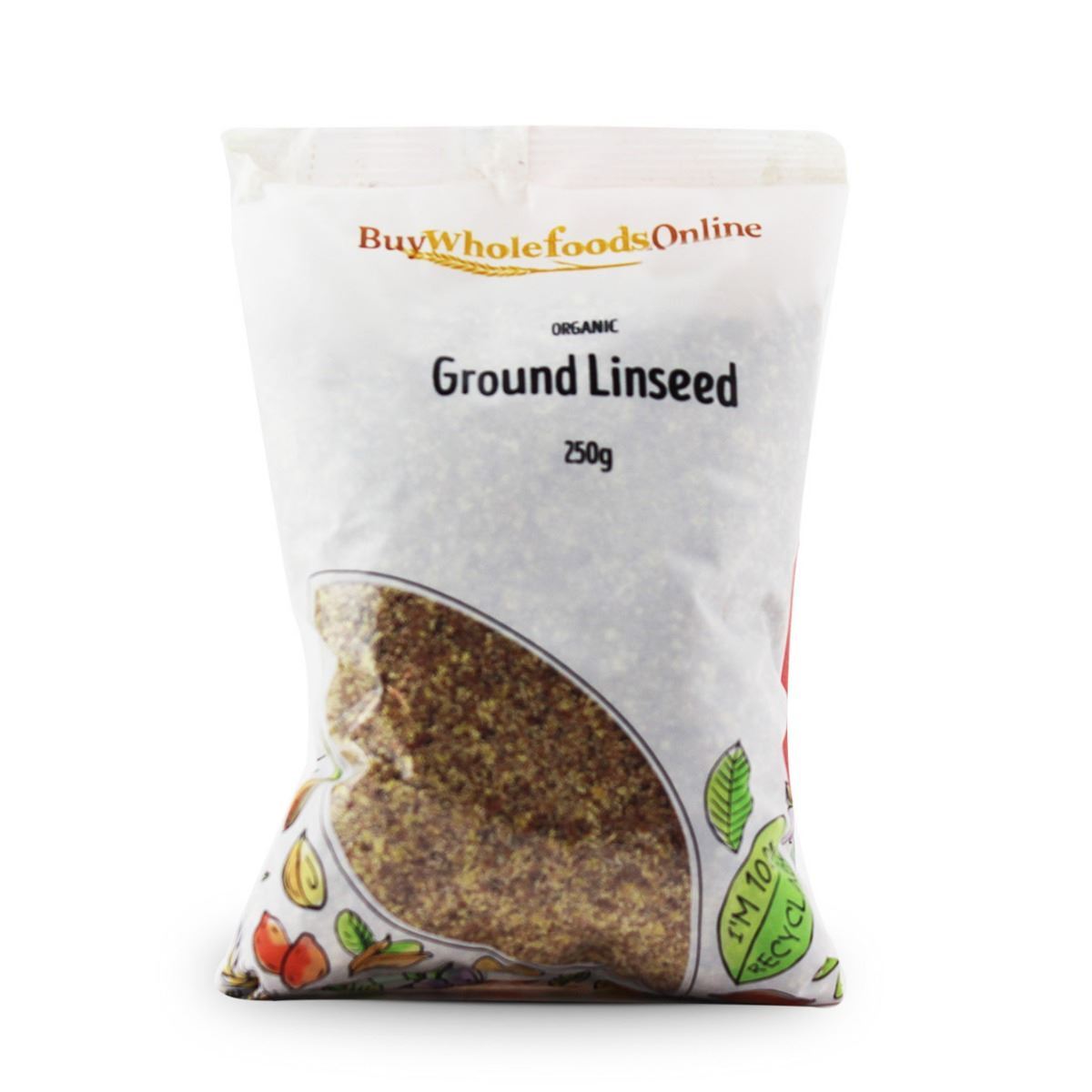 Organic Ground Linseed 250g | BWFO | Free UK Mainland P&P