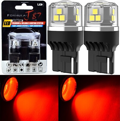 Formula-J87 15W LED Light 7440 Red Two Bulbs Rear Turn Signal Replace Upgrade