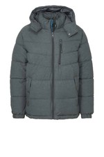 NWT - EDC Men's 'PUFFER' Gray HOODED PUFFER JACKET - S